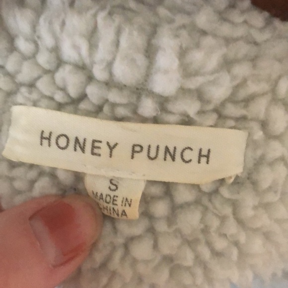 Honey Punch Fall Denim Sherpa Jacket - Picture 7 of 12